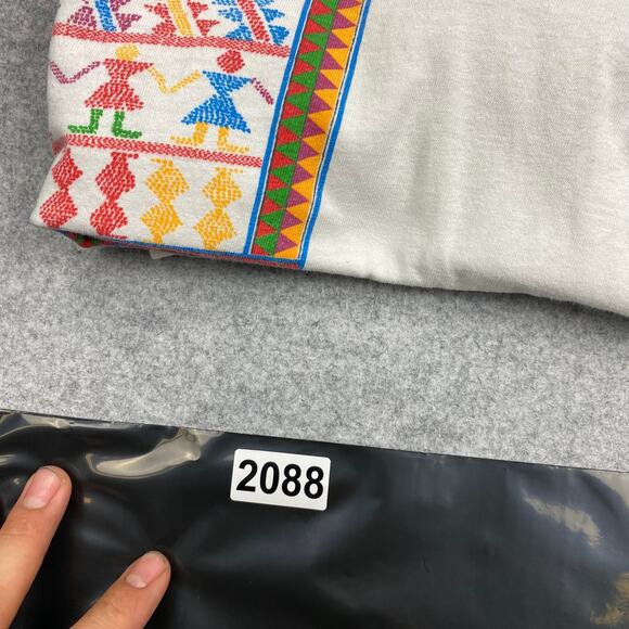 Dockers Vintage shirt man's‎ large single stitch Aztec egyptian tribe Graphic - Picture 10 of 10